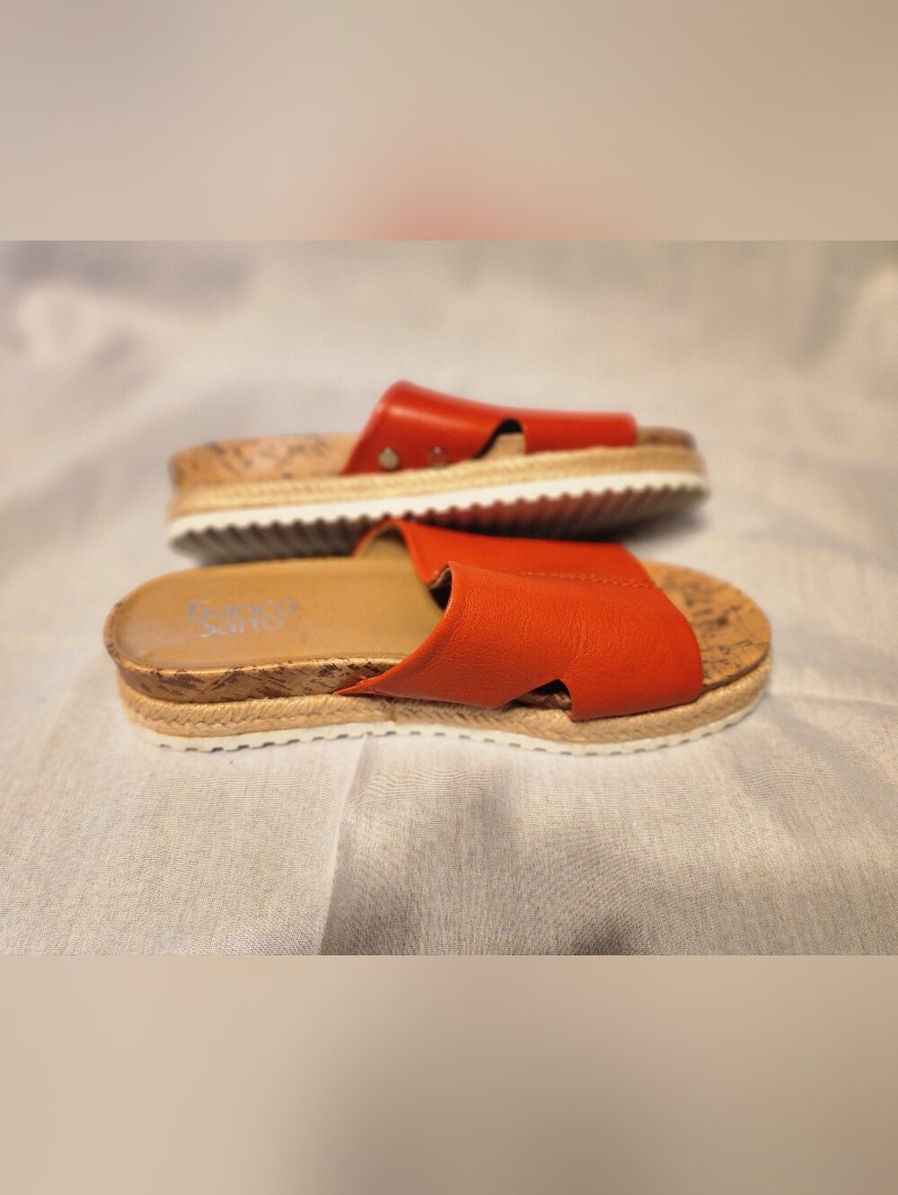 Franco SartaTangerine Leather Slide Sandals